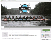 Tablet Screenshot of birminghamcanoeclub.org